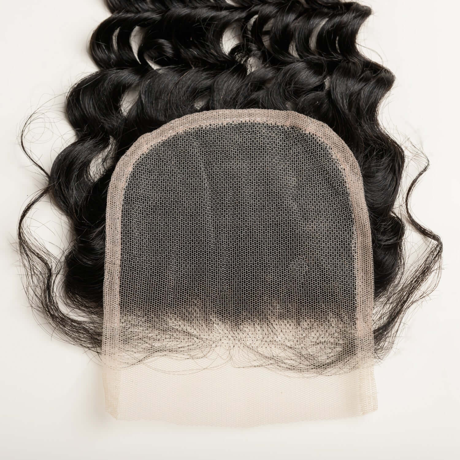 10A 4x4 Deep Wave Transparent Lace Closure