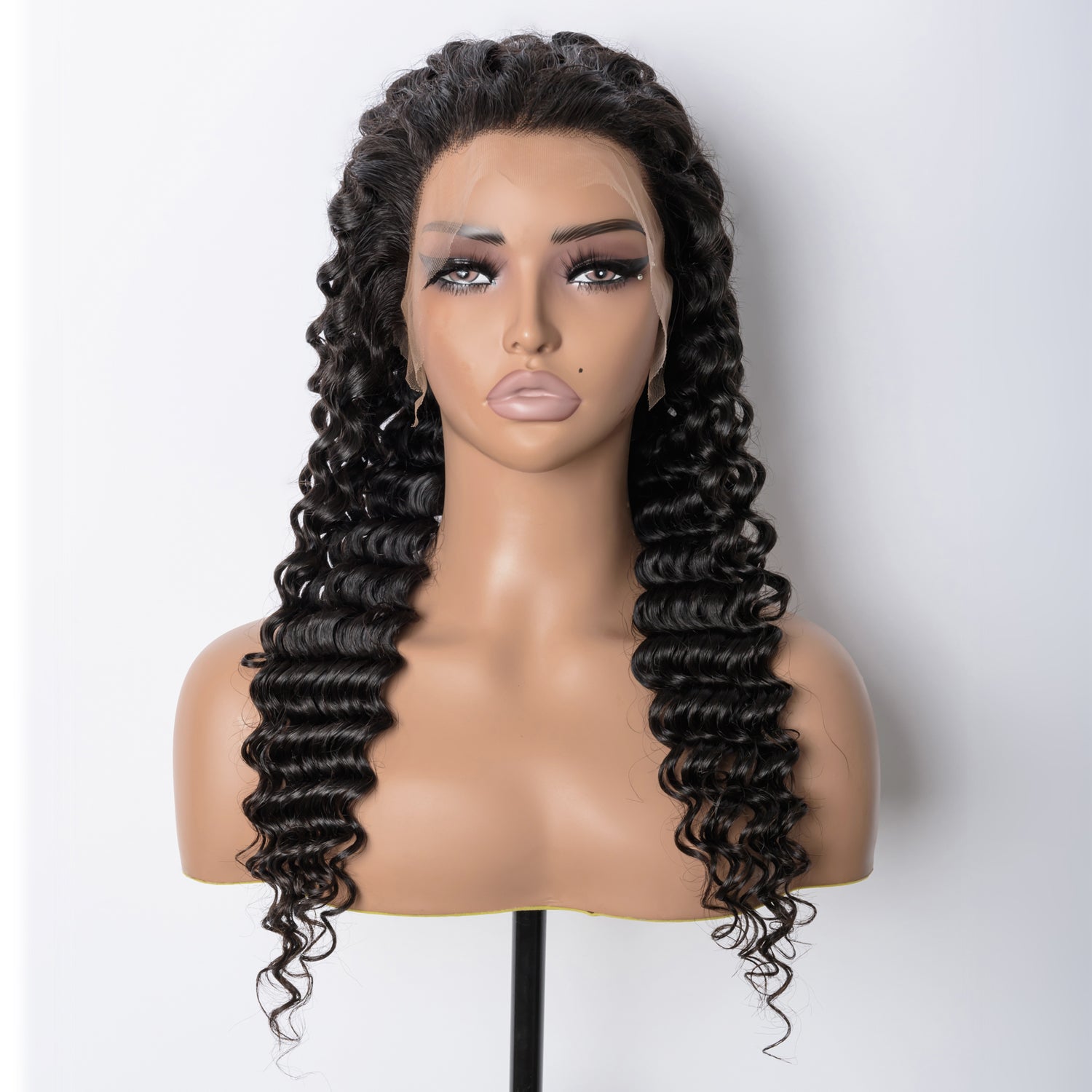 13x6 Deep Wave Frontal Undetectable HD Lace Wig 180% Density