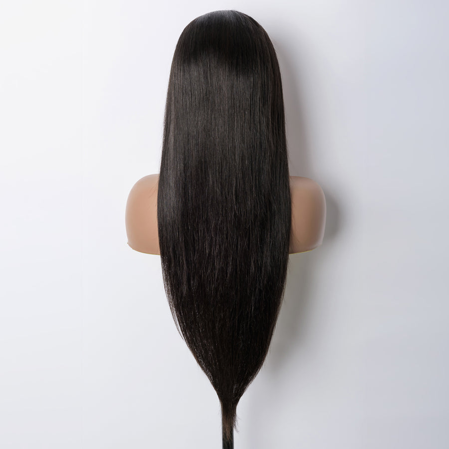 Newstarwig Straight Raw Human Hair Undetectable Hd Full Lace Wig 180