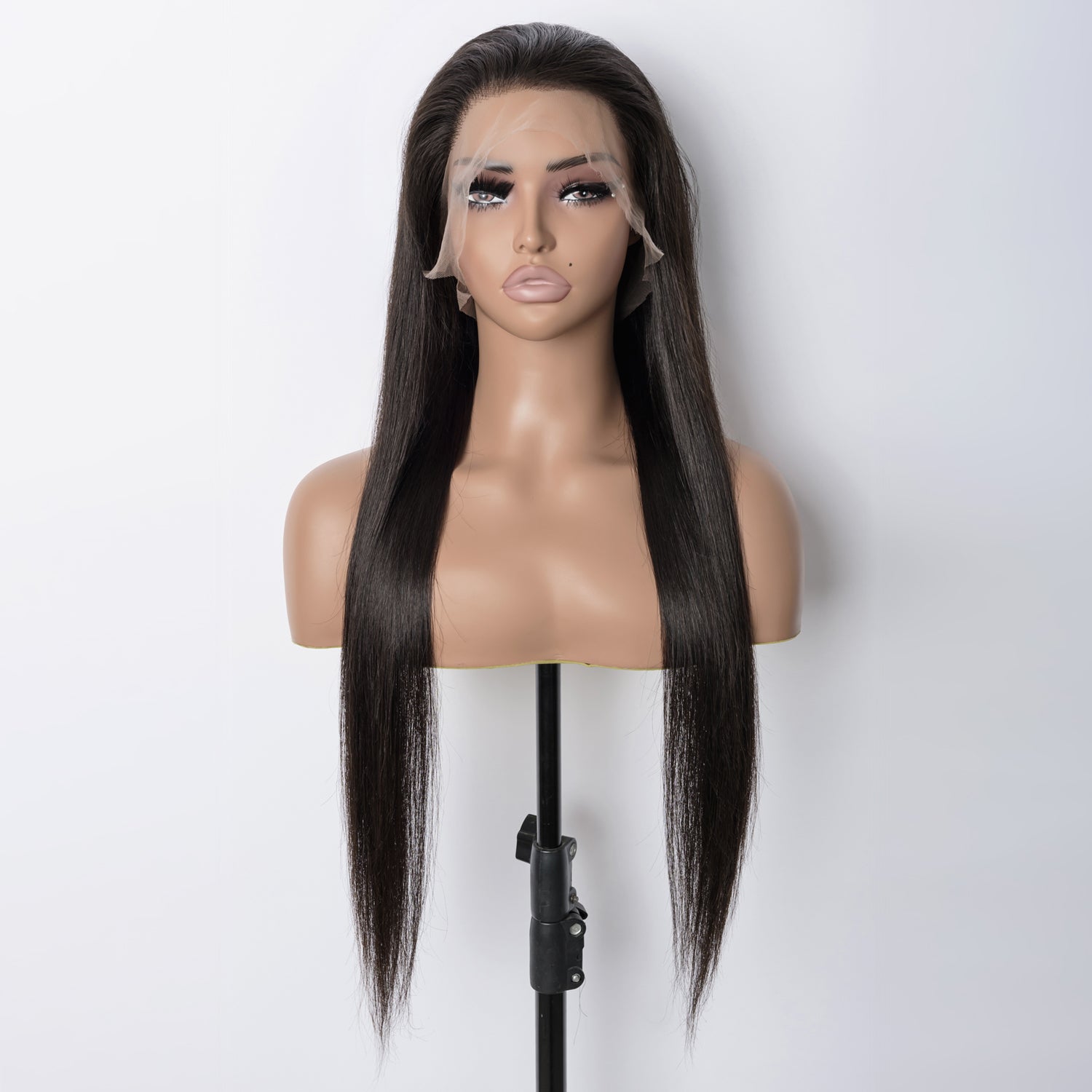 Straight Raw Human Hair Undetectable HD Full Lace Wig 180% Density