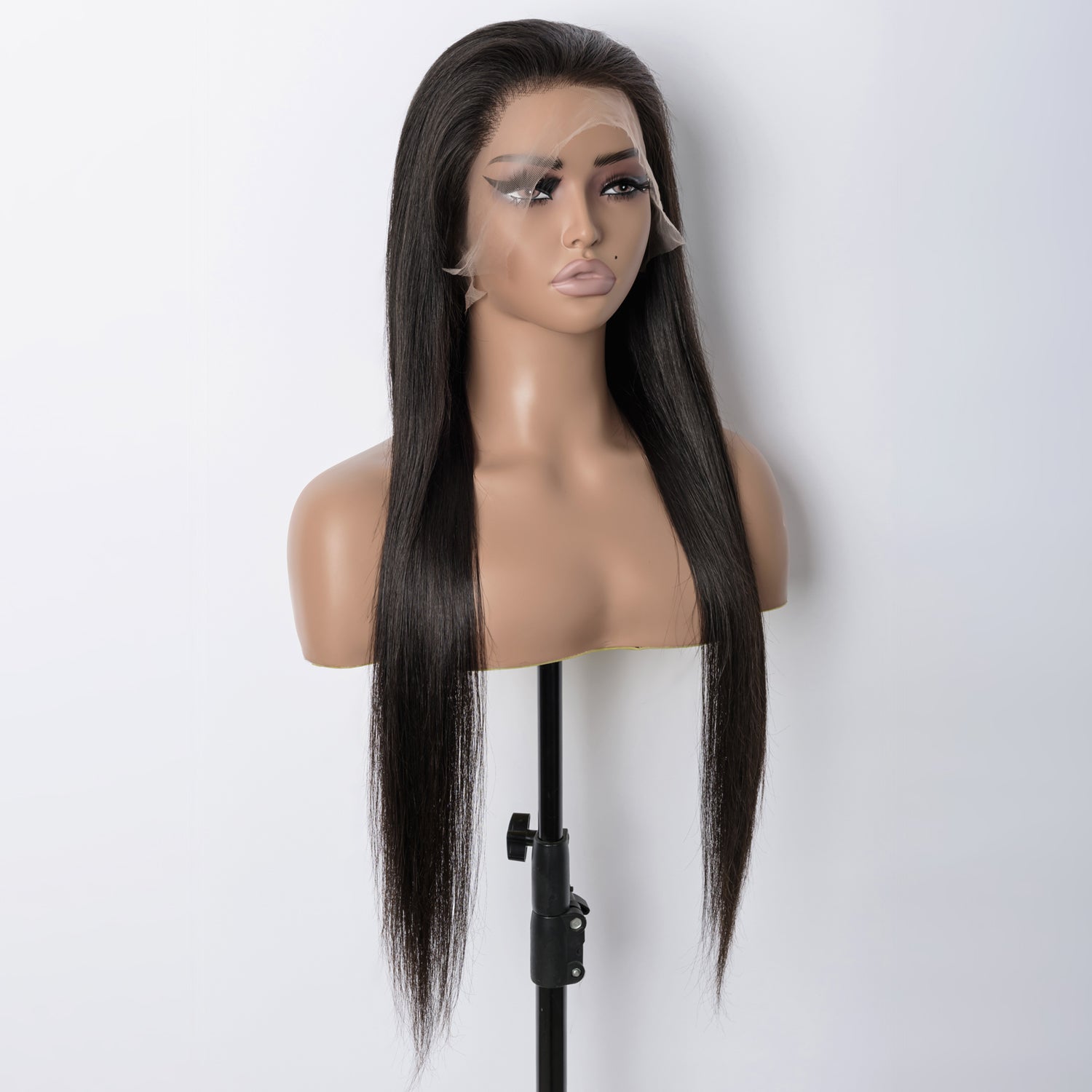 Straight Raw Human Hair Undetectable HD Full Lace Wig 180% Density